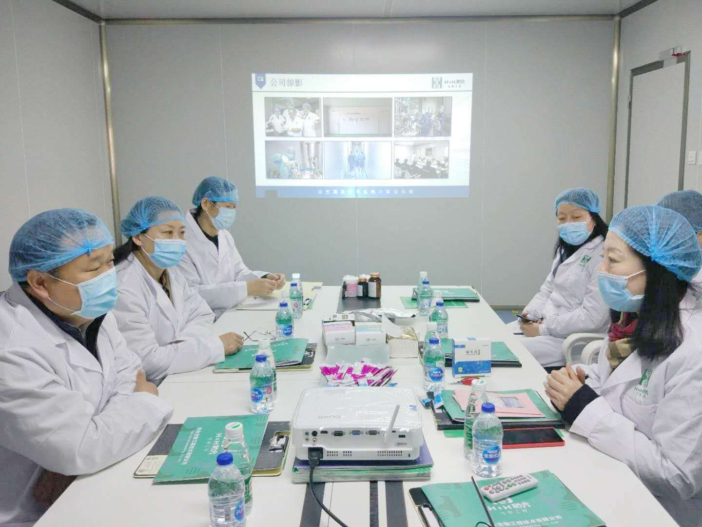 鄭州市工信局黨委委員、調研員吳忠陽一行赴和合生物調研疫情防控及“三送一強”工作
